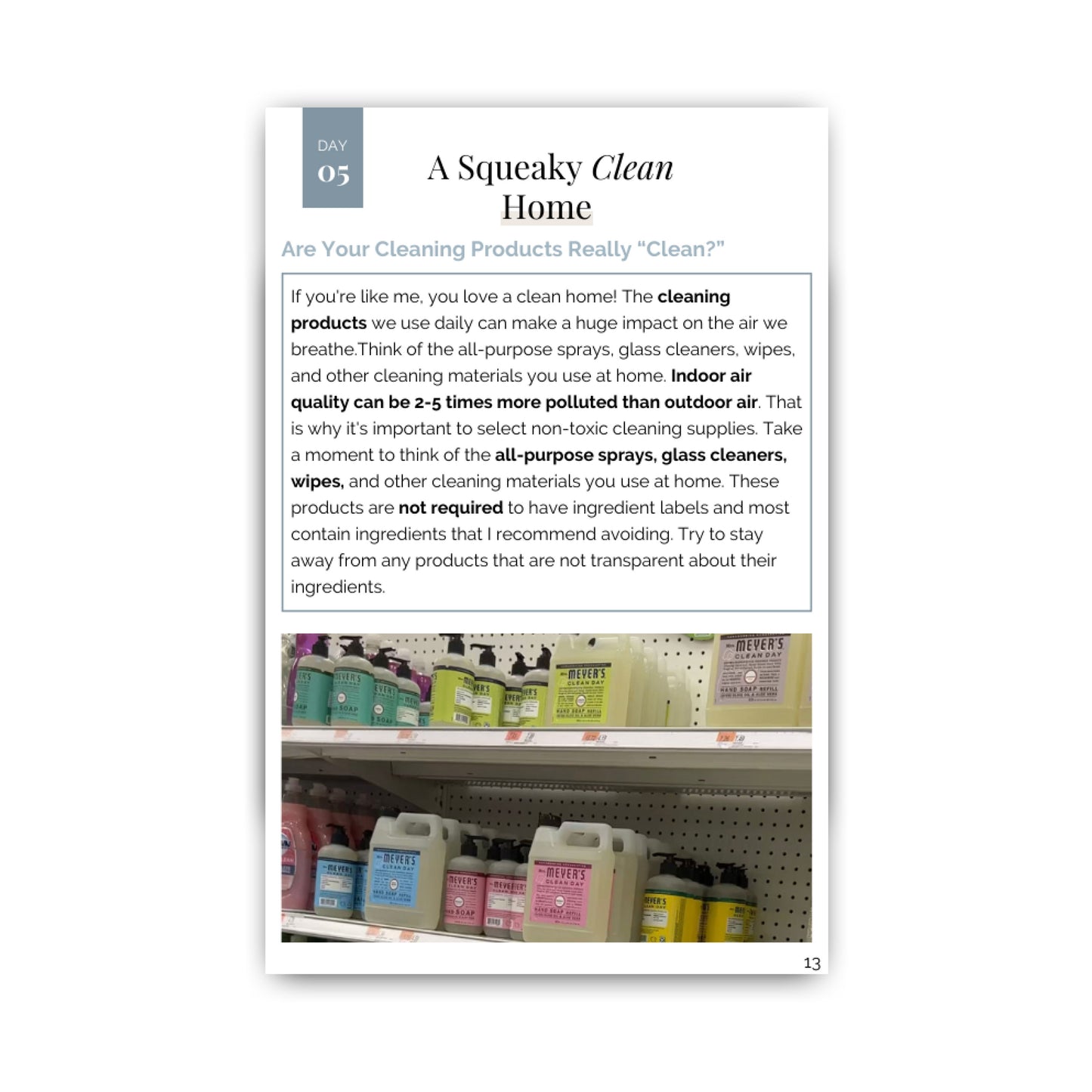14 Day Non-Toxic Household Challenge