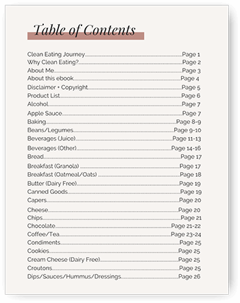 Clean Food + Beverage Brand eBook